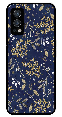 Floral Pattern  Metal Mobile Case for OnePlus Nord 2 5G