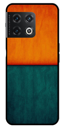 Orange Green Pattern Metal Mobile Case for OnePlus 10 Pro