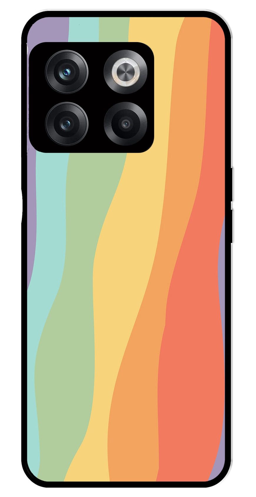 Muted Rainbow Metal Mobile Case for OnePlus 10T