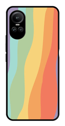 Muted Rainbow Metal Mobile Case for Oppo Reno 10 5G