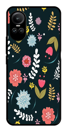 Floral Pattern2 Metal Mobile Case for Oppo Reno 10 5G