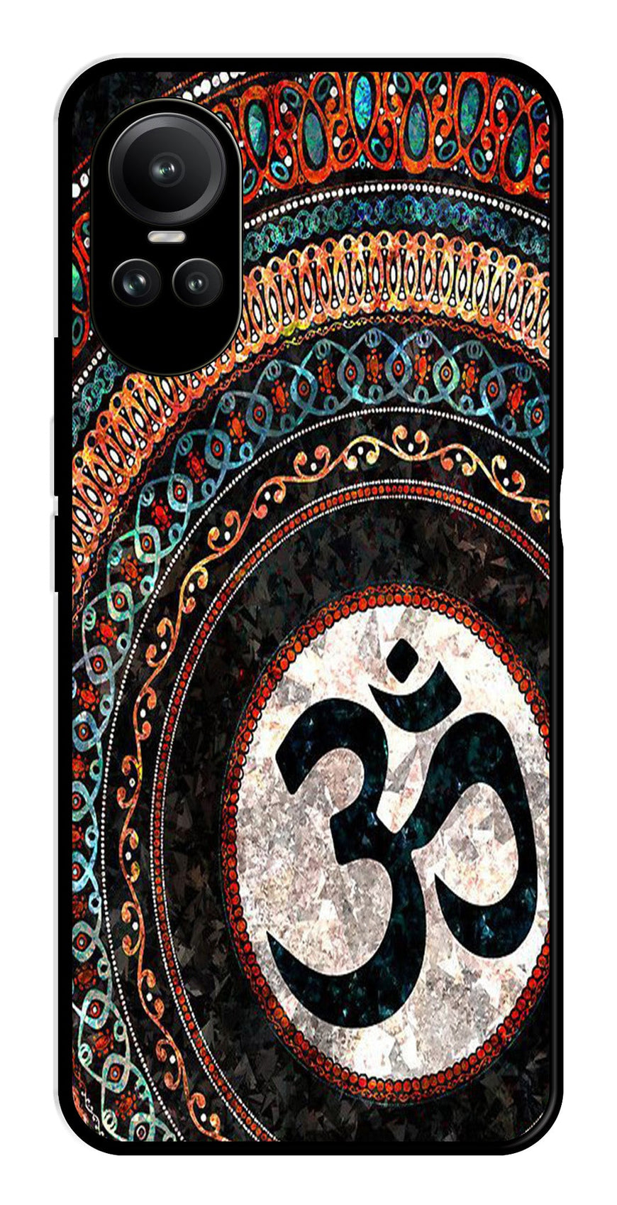 Oum Design Metal Mobile Case for Oppo Reno 10 5G   (Design No -15)