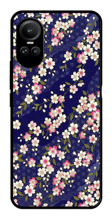 Flower Design Metal Mobile Case for Oppo Reno 10 5G