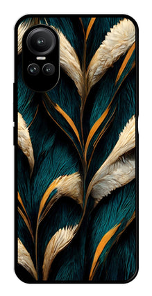 Feathers Metal Mobile Case for Oppo Reno 10 5G