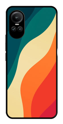 Muted Rainbow Metal Mobile Case for Oppo Reno 10 5G