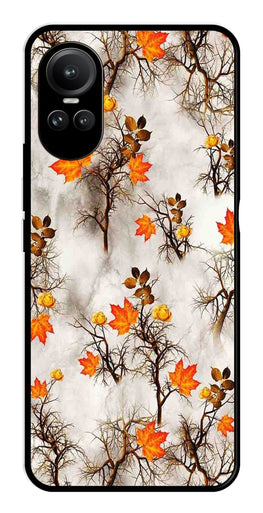 Autumn leaves Metal Mobile Case for Oppo Reno 10 5G   (Design No -55)