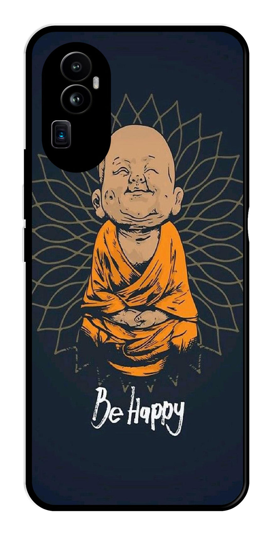 Be Happy Metal Mobile Case for Oppo Reno 10 Pro Plus 5G   (Design No -27)