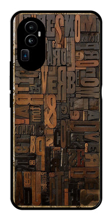 Alphabets Metal Mobile Case for Oppo Reno 10 Pro Plus 5G