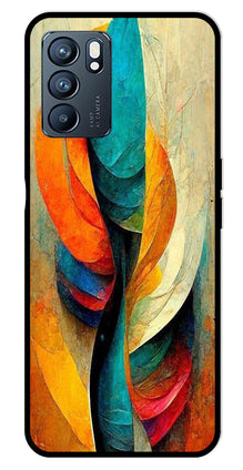 Modern Art Metal Mobile Case for Oppo Reno 6 5G