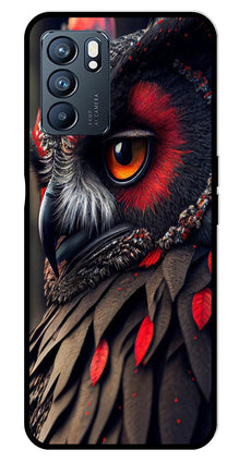 Owl Design Metal Mobile Case for Oppo Reno 6 5G