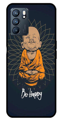 Be Happy Metal Mobile Case for Oppo Reno 6 5G