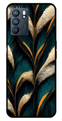 Feathers Metal Mobile Case for Oppo Reno 6 5G