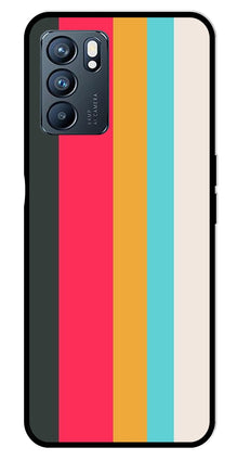 Muted Rainbow Metal Mobile Case for Oppo Reno 6 5G