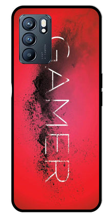 Gamer Pattern Metal Mobile Case for Oppo Reno 6 5G