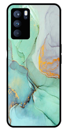 Marble Design Metal Mobile Case for Oppo Reno 6 Pro 5G