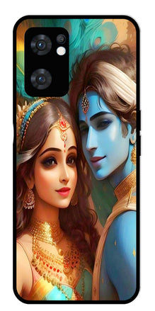 Lord Radha Krishna Metal Mobile Case for Oppo Reno 7 5G