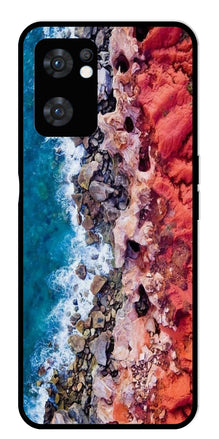 Sea Shore Metal Mobile Case for Oppo Reno 7 5G