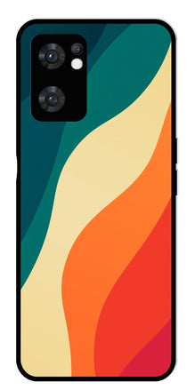 Muted Rainbow Metal Mobile Case for Oppo Reno 7 5G