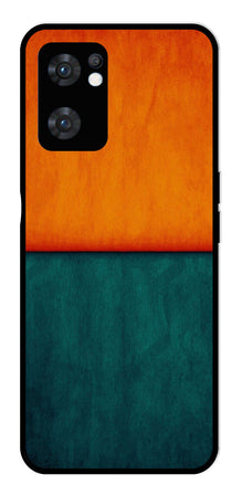 Orange Green Pattern Metal Mobile Case for Oppo Reno 7 5G