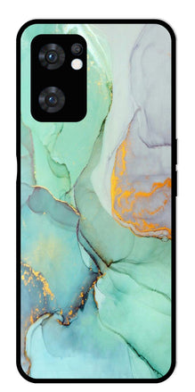 Marble Design Metal Mobile Case for Oppo Reno 7 5G