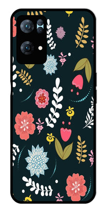 Floral Pattern2 Metal Mobile Case for Oppo Reno 7 Pro 5G