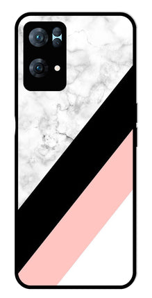 Marble Design Metal Mobile Case for Oppo Reno 7 Pro 5G