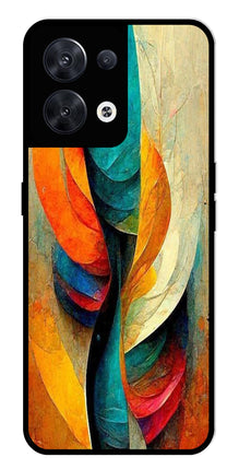 Modern Art Metal Mobile Case for Oppo Reno 8 5G