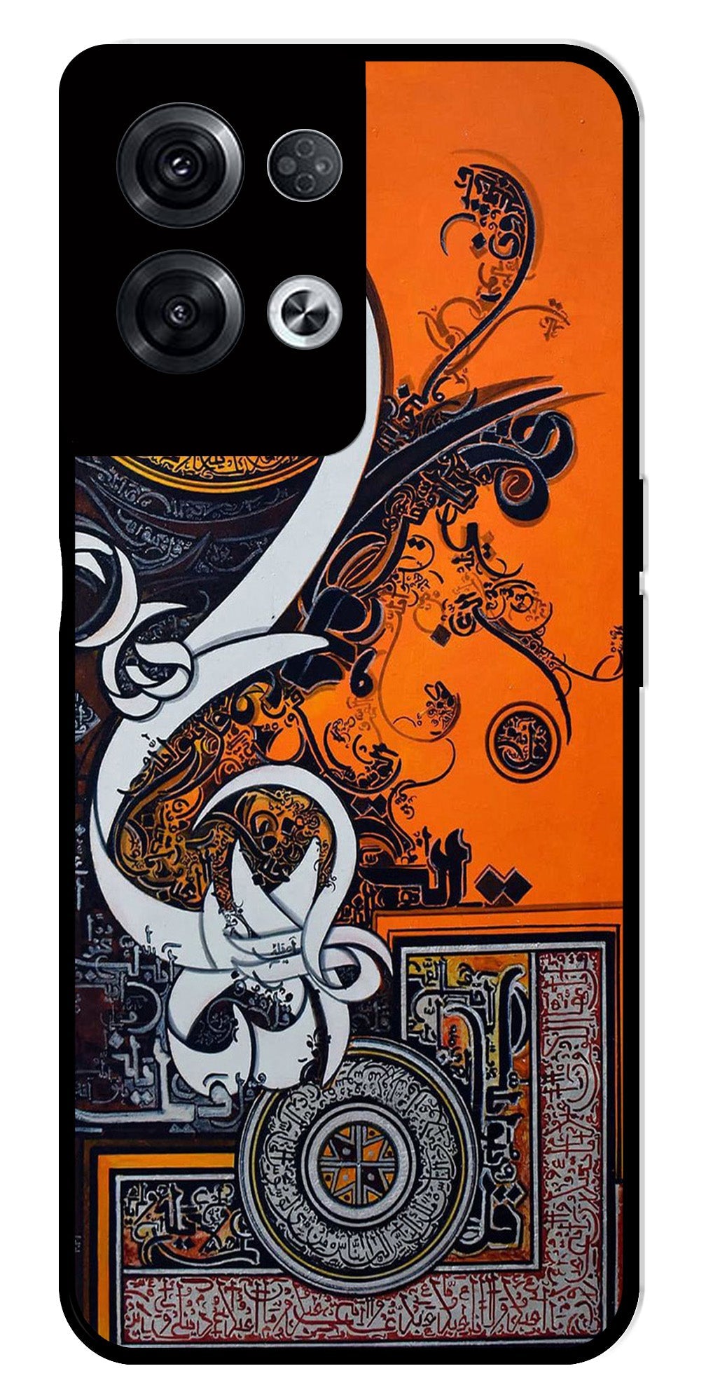 Qalander Art Metal Mobile Case for Oppo Reno 8 Pro 5G   (Design No -16)