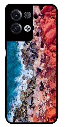 Sea Shore Metal Mobile Case for Oppo Reno 8 Pro 5G