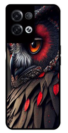 Owl Design Metal Mobile Case for Oppo Reno 8 Pro 5G