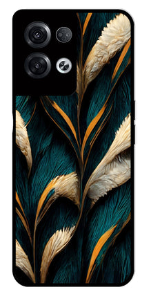 Feathers Metal Mobile Case for Oppo Reno 8 Pro 5G