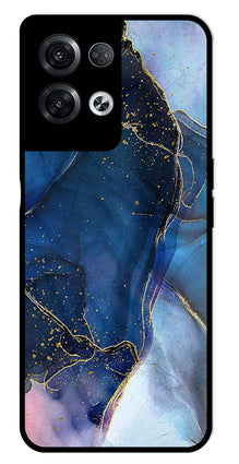 Blue Marble Metal Mobile Case for Oppo Reno 8 Pro 5G