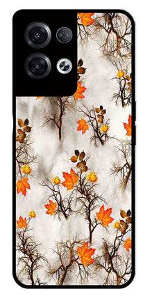 Autumn leaves Metal Mobile Case for Oppo Reno 8 Pro 5G