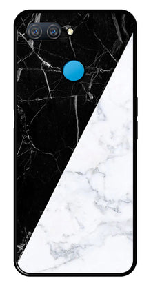 Black White Marble Design Metal Mobile Case for Oppo A12