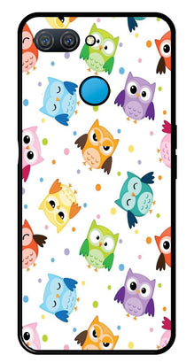 Owls Pattern Metal Mobile Case for Oppo A12