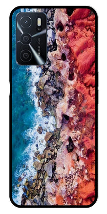 Sea Shore Metal Mobile Case for Oppo A16