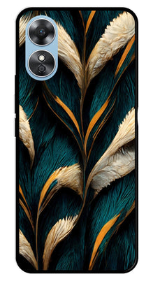 Feathers Metal Mobile Case for Oppo A17