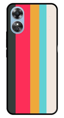 Muted Rainbow Metal Mobile Case for Oppo A17