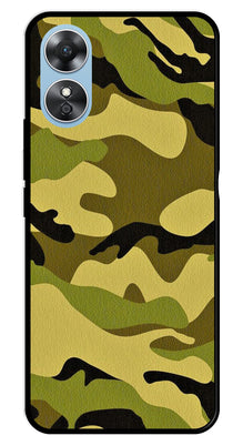 Army Pattern Metal Mobile Case for Oppo A17