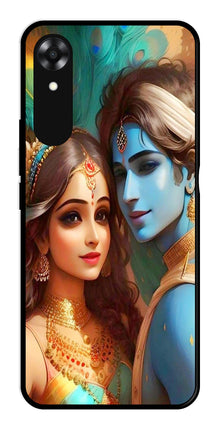 Lord Radha Krishna Metal Mobile Case for Oppo A17K