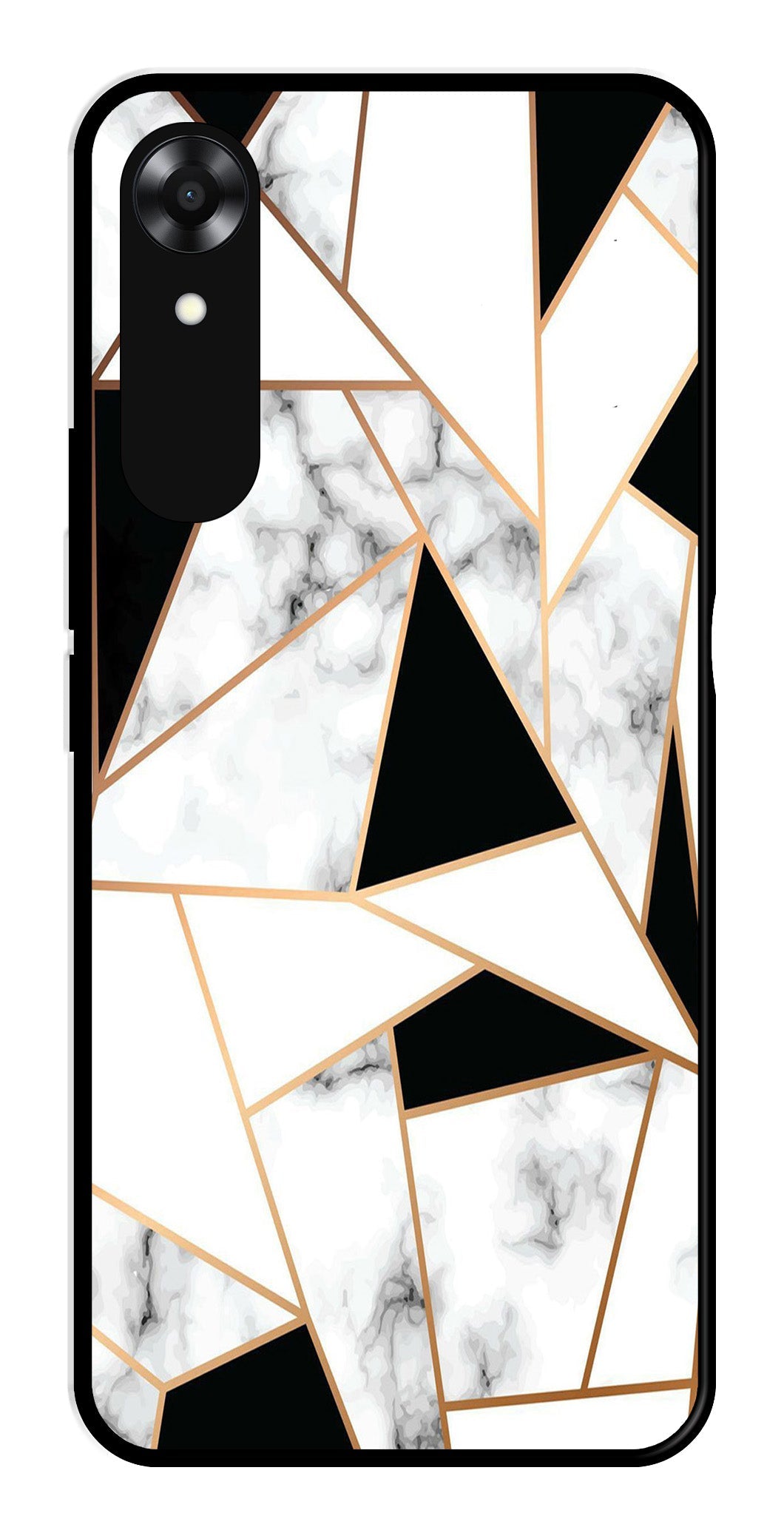 Marble Design2 Metal Mobile Case for Oppo A17K   (Design No -08)