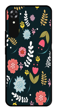 Floral Pattern2 Metal Mobile Case for Oppo A17K