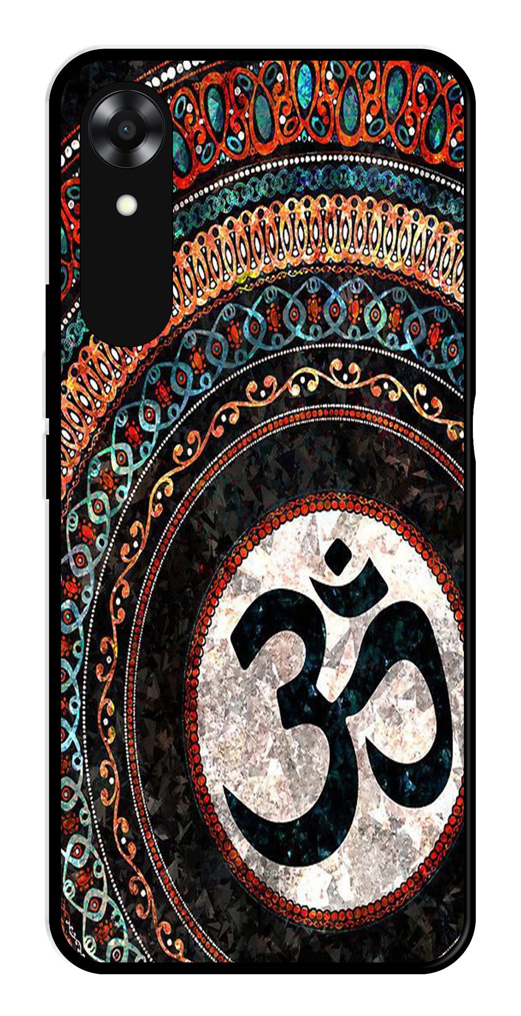 Oum Design Metal Mobile Case for Oppo A17K   (Design No -15)