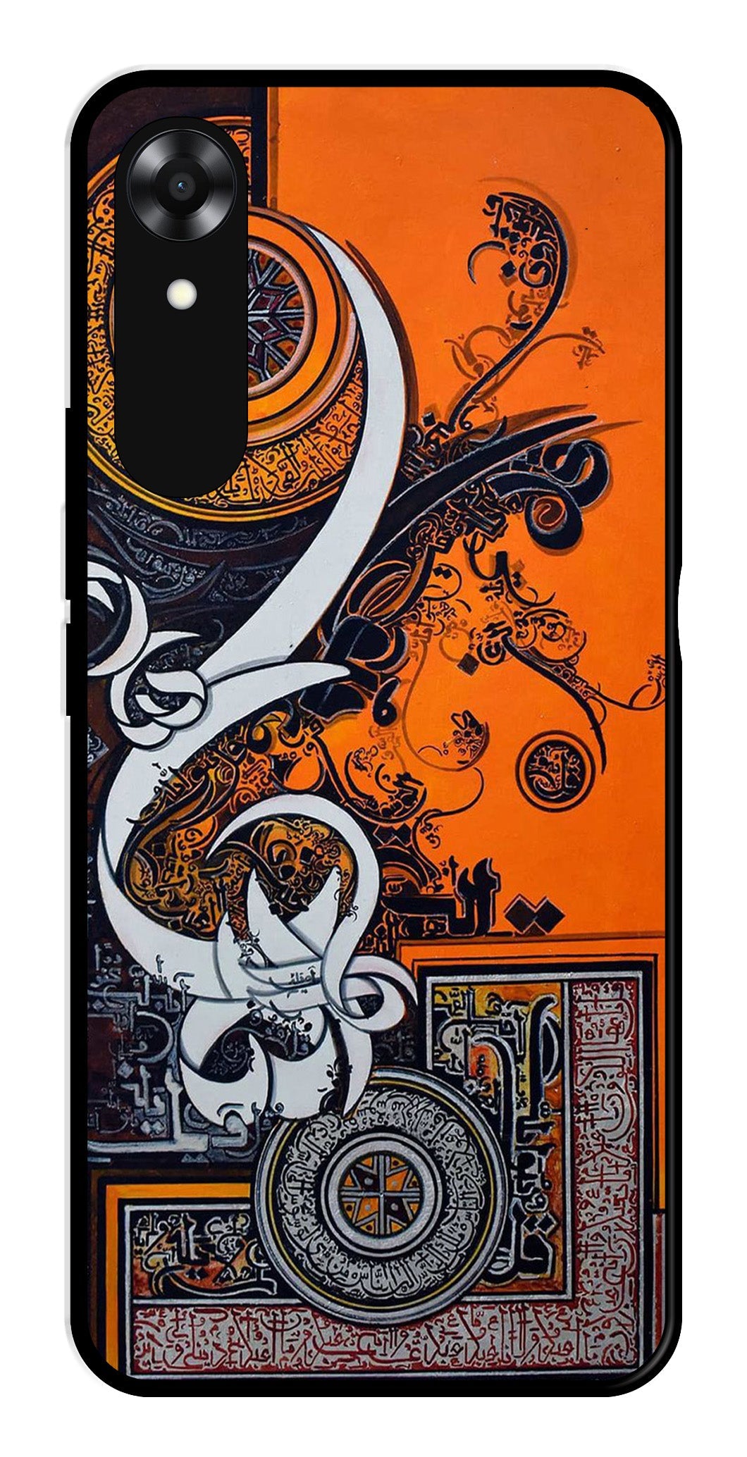 Qalander Art Metal Mobile Case for Oppo A17K   (Design No -16)