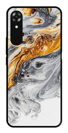 Marble Pattern Metal Mobile Case for Oppo A17K