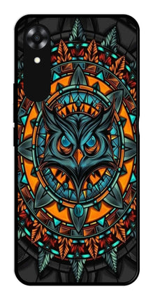 Owl Pattern Metal Mobile Case for Oppo A17K