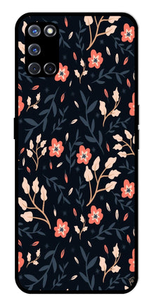 Floral Pattern Metal Mobile Case for Oppo A52