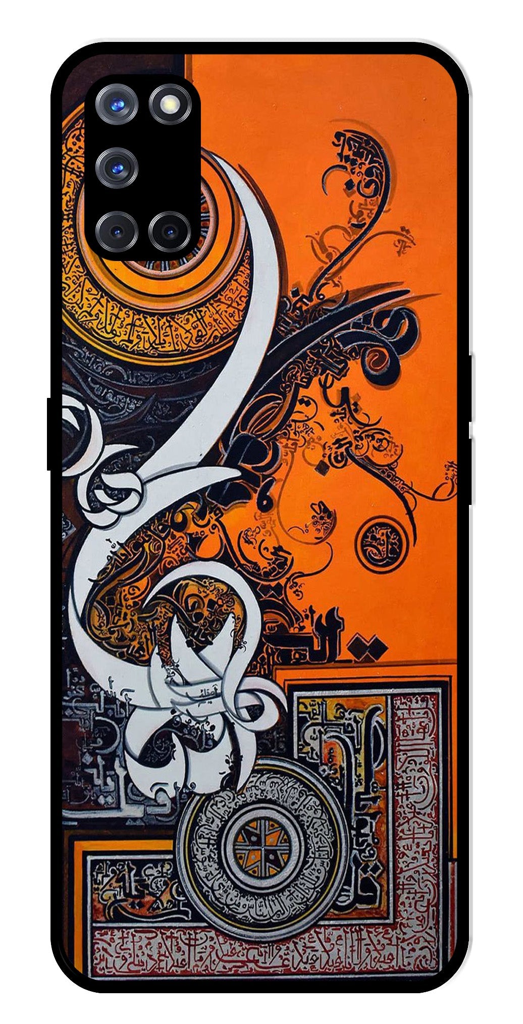 Qalander Art Metal Mobile Case for Oppo A52   (Design No -16)