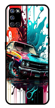 Vintage Car Metal Mobile Case for Oppo A52