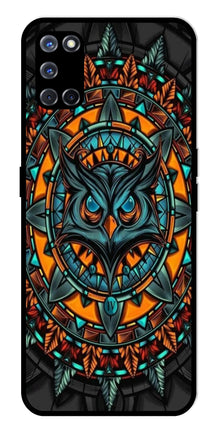 Owl Pattern Metal Mobile Case for Oppo A52